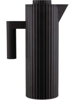 Κανάτα-Θερμός Plisse MDL12 B 20x11x32cm 1Lt Black Alessi Πλαστικό