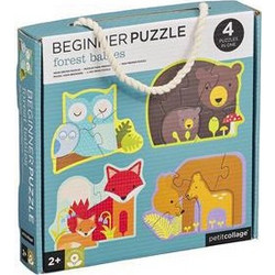 Παιδικό Puzzle Petit Collage Ζωάκια του Δάσους 18 Κομμάτια