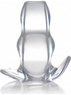 Master Series Clear View Hollow Anal Plug Large