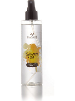 Anaplasis Squeeze Me Λεμόνι, Περγαμόντο & Musk Hair & Body Mist 200ml