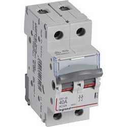 Legrand DX3 Διπολικός Διακόπτης Ράγας 400V 40A 406446
