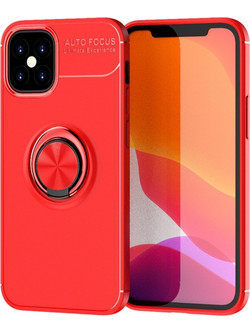 Ancus AutoFocus Shockproof Ring Holder Back Cover Red (iPhone 12 mini)