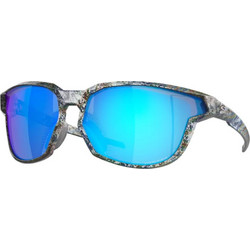 Oakley OO 9227 05 Αθλητικά Γυαλιά Ηλίου Πολυγωνικά Κοκάλινα Γκρι με Μπλε Καθρέπτη Φακό