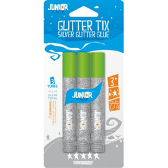 Junior Κόλλα Glitter 10.5ml Ασημί