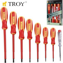 Troy σετ κατσαβιδιών ηλεκτρολόγου 8 τεμ