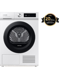 Samsung DV90BB5245AW/S6 Στεγνωτήριο Ρούχων 9kg A+++ με Αντλία Θερμότητας