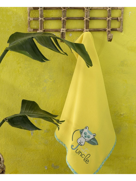 Nima Home Akunga Κουβέρτα Αγκαλιάς Πικέ 80x110 Κίτρινη