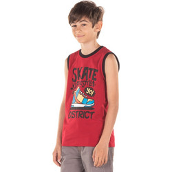 District75 Παιδικό T-Shirt Αμάνικο Κόκκινο 122KBST-299-045