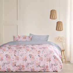 Κουβερλί Υπέρδιπλο Flor Pink Kocoon Ροζ 220x245