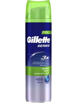 Gillette Series 3X Sensitive Gel Ξυρίσματος 200ml