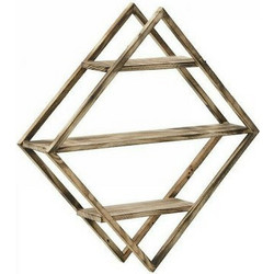 INART CLICK ΡΑΦΙΕΡΑ ΤΟΙΧΟΥ ΞΥΛΙΝΗ NATURAL 45X47X11 Φυσικό μπεζ 45x47x11 εκ