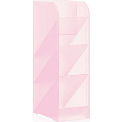 DELI ΜΟΛΥΒΟΘΗΚΗ ΠΛΑΣΤΙΚΗ 5 ΘΕΣΕΩΝ 9.2x5.9x20.5cm ΔΙΑΦΑΝΗ ΡΟΖ 231727567