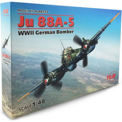 ICM Ju 88A-5 WWII German Bomber Συναρμολογούμενο Πλαστικό Μοντέλο Αεροπλάνου 1:48