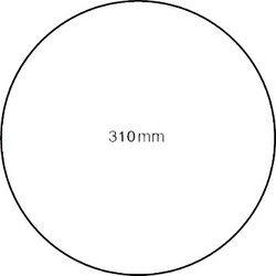 Ροζέτα στρογγυλή 22x310mm Πεύκο άροζο