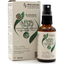 MicroVeda M33+ Strong Mint Μικροβιοτικό Στοματικό Σπρέυ 50 ml