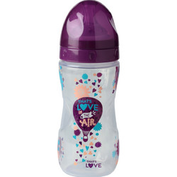 That's Love Πλαστικό Μπιμπερό με Θηλή Σιλικόνης 2m+ In the Air Purple 330ml