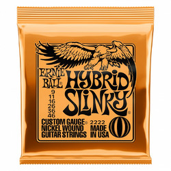 Ernie Ball 2222 Hybrid Slinky Σετ 6 Χορδές Ηλεκτρικής Κιθάρας Nickel Plated Steel 9-46" Mixed Tension