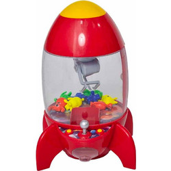 HomCom - Red Rocket Shape Puppet Fishing Machine 350-069