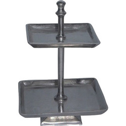 LITH STAND 2 ΘΕΣΕΩΝ ΑΛΟΥΜΙΝΙΟ MAYPO ANTIKE 36x36xY53cm c407725