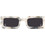 De-Sunglasses Lamda Marble Γυναικεία Γυαλιά Ηλίου Ορθογώνια Κοκάλινα Χρυσά με Μαύρο Polarized Φακό