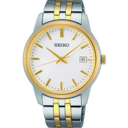 Seiko Ανδρικό Ρολόι Αυτόματο με Χρυσό Μεταλλικό Μπρασελέ SUR402P1