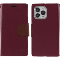 Mercury Sonata Diary Book Burgundy (iPhone 13 Pro)