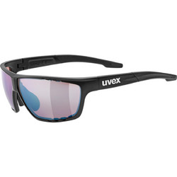 Uvex Sportstyle 706 S53.2.018.2296 Αθλητικά Γυαλιά Ηλίου Ορθογώνια Κοκάλινα Μαύρα με Μαύρο Polarized Φακό