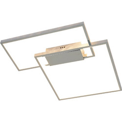 InLight Κρεμαστό Φωτιστικό Οροφής Δίφωτο LED με Θερμό Λευκό Φως Ασημί 6066-CH