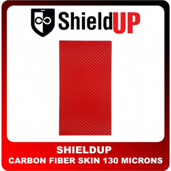 New ShieldUp 1pc Carbon Fiber Skin Ειδική Μεμβράνη Νανοτεχνολογίας 130 Microns Carbon Red Κόκκινο (Με Αγορά Μηχανήματος Ή Χρησιδάνειο) Τιμή Τεμαχίου