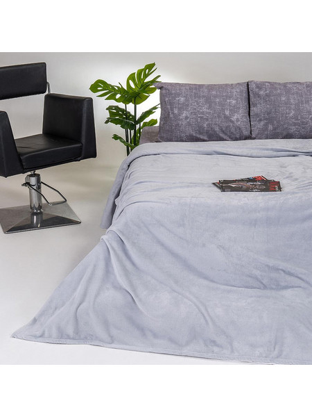 Κουβέρτα Fleece Υπέρδιπλη (220x240) Melinen Tokyo Light Grey