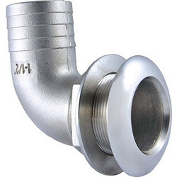 Υδρορροή γωνιακή 90 για σωλήνα Ιnox 316 - 38x82x41x59x19 mm