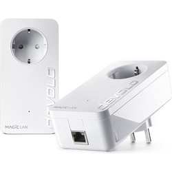 Devolo dLan Magic 2 LAN 1-1-2 Powerline Διπλό Kit για Ενσύρματη Σύνδεση με Θύρα Ethernet & Passthrough Πρίζα