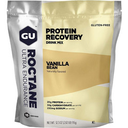 GU Roctane Recovery Drink Mix Vanilla Bean Πρωτεΐνη Ορού Γάλακτος Όγκου Χωρίς Γλουτένη 915gr