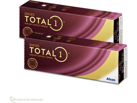 Alcon & Ciba Vision Dailies Total 1 Ημερήσιοι Φακοί Επαφής Σιλικόνης Υδρογέλης 60τμχ