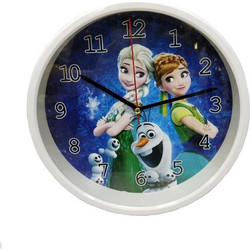 Παιδικό Ρολόι Τοίχου Frozen Πλαστικό