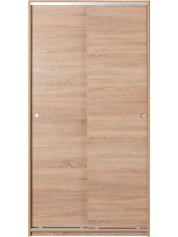 Fidelio Home Δίφυλλη Ντουλάπα Ρούχων Συρόμενη Ronin-S με Πατάρι Sonoma 94x52x182cm FD-SWD402-SS