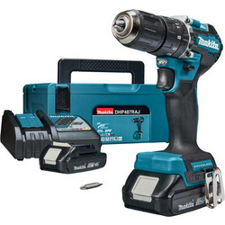 Makita DHP487RAJ Κρουστικό Δραπανοκατσάβιδο Μπαταρίας 18V 2x2Ah