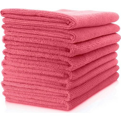Πανί καθαρισμού Microfiber σε ροζ χρώμα με διαστάσεις 40x40cm σύνθεση 80% polyester - 20% polyamide