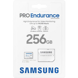 Samsung Pro Endurance microSDXC 256GB Class 10 U3 V30 UHS-I + Adapter
