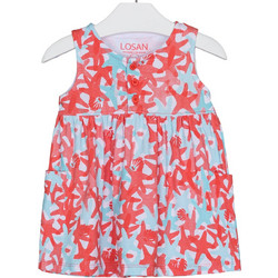 Losan Φόρεμα Printed Sleeveless 218-7000AL-494 Σομόν Κορίτσι