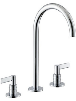 71102 Blink Chic Luxury NewForm Μοντέρνα Ιταλική Ψηλή Μπαταρία Νιπτήρα Μπάνιου 3 Οπών +6 Χρώματα Μαύρο Ματ