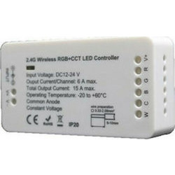Δέκτης για ασύρματο τηλεχειριστήριο RGB 12VDC/216W & 24VDC/432W - CON-00114