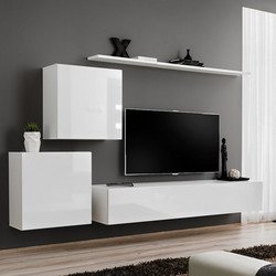 RAVENNA Devona Σύνθεση Σαλονιού Λευκή 250 x 40 x 150