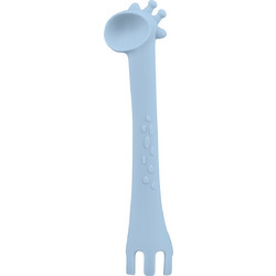 KikkaBoo Giraffe Βρεφικό Κουτάλι Σιλικόνης 6m+ Μπλε