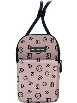 SBS CASE ME HANDBAG CANVAS PINK QUEEN PATTERN