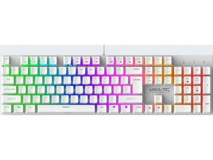 Armaggeddon Psycheagle MKA-7C Μηχανικό Gaming Πληκτρολόγιο με Custom Blue Διακόπτες RGB White