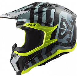 LS2 MX703 X-Force Barrier Carbon Sky Blue Κράνος Μηχανής Motocross 1200gr