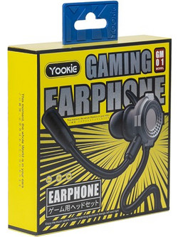 Yookie GM01 Gaming Headset In Ear Black Red