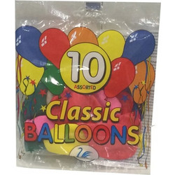 Παρτυ Μπαλονια Classic Baloons 10Τεμ. (04-0173)