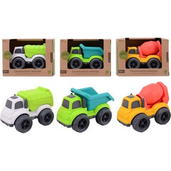 Joueco Eco-Friendly Construction Vehicles Οχήματα Έργου 3 τμχ